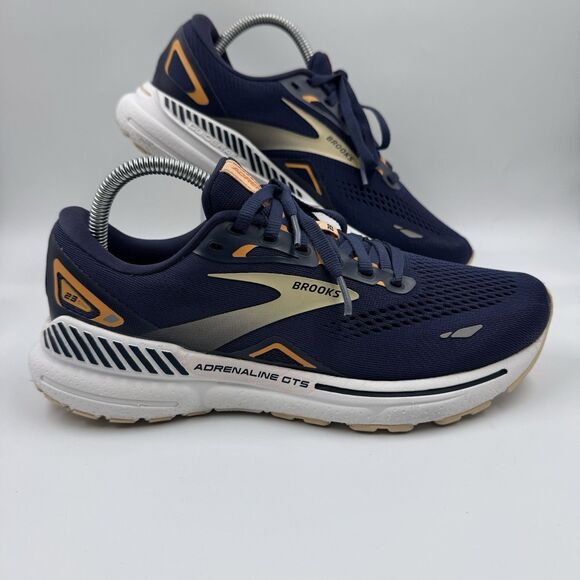 Brooks Adrenaline GTS 23 Women's Size 9 Running Shoes Peacoat/Peach - Picture 2 of 12